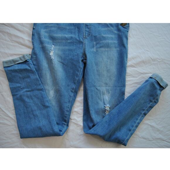 Blue Skinny Denim Overalls Women's Small - Picture 7 of 9
